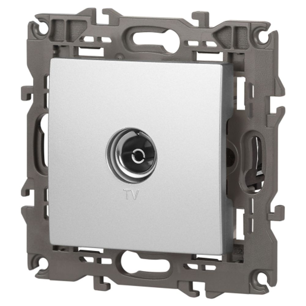 14-3101-03 ЭРА Розетка TV одиночная, IP20, Эра Elegance, алюминий