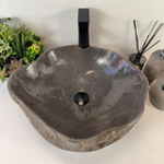 Каменная раковина из речного камня RS-05364 (50*44*16) 0857 из натурального камня