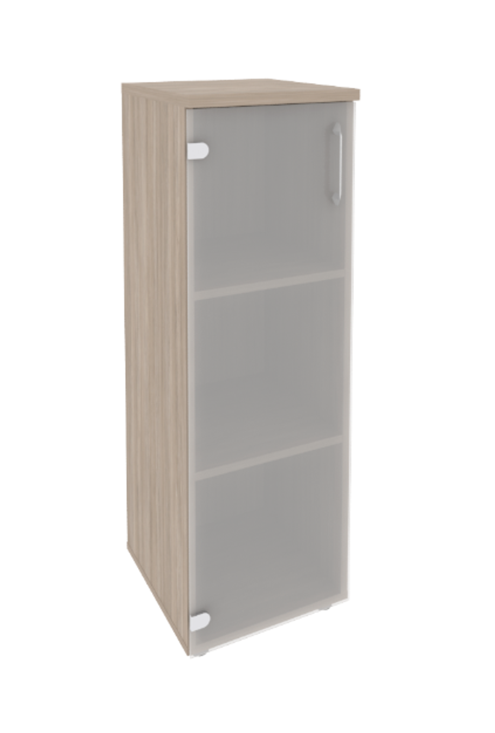 Шкаф средний узкий со стеклом Onix