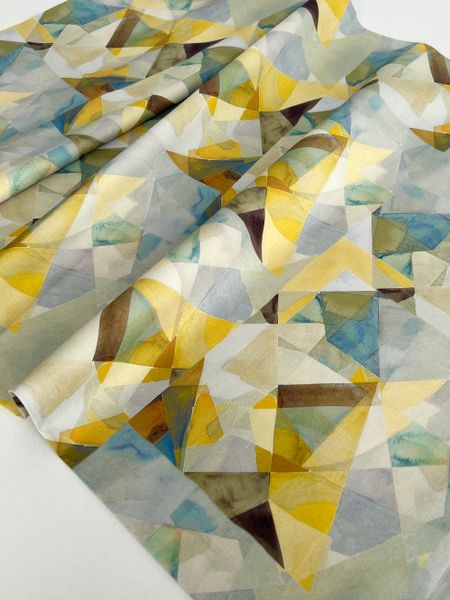 КУБИЗМ, ГОЛУБОЙ - 100% ХЛОПОК 4