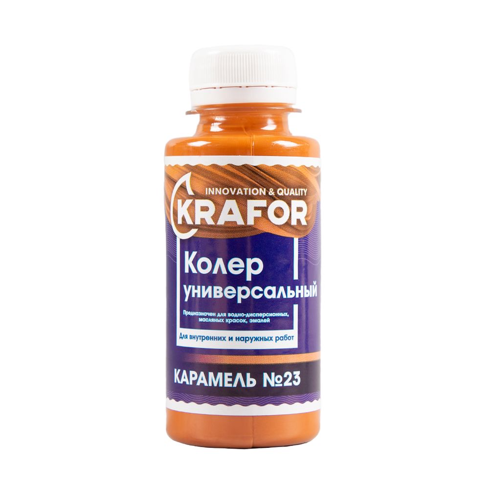 КОЛЕР УНИВЕРСАЛЬНЫЙ №23 КАРАМЕЛЬ 100 МЛ (6/108) "KRAFOR"