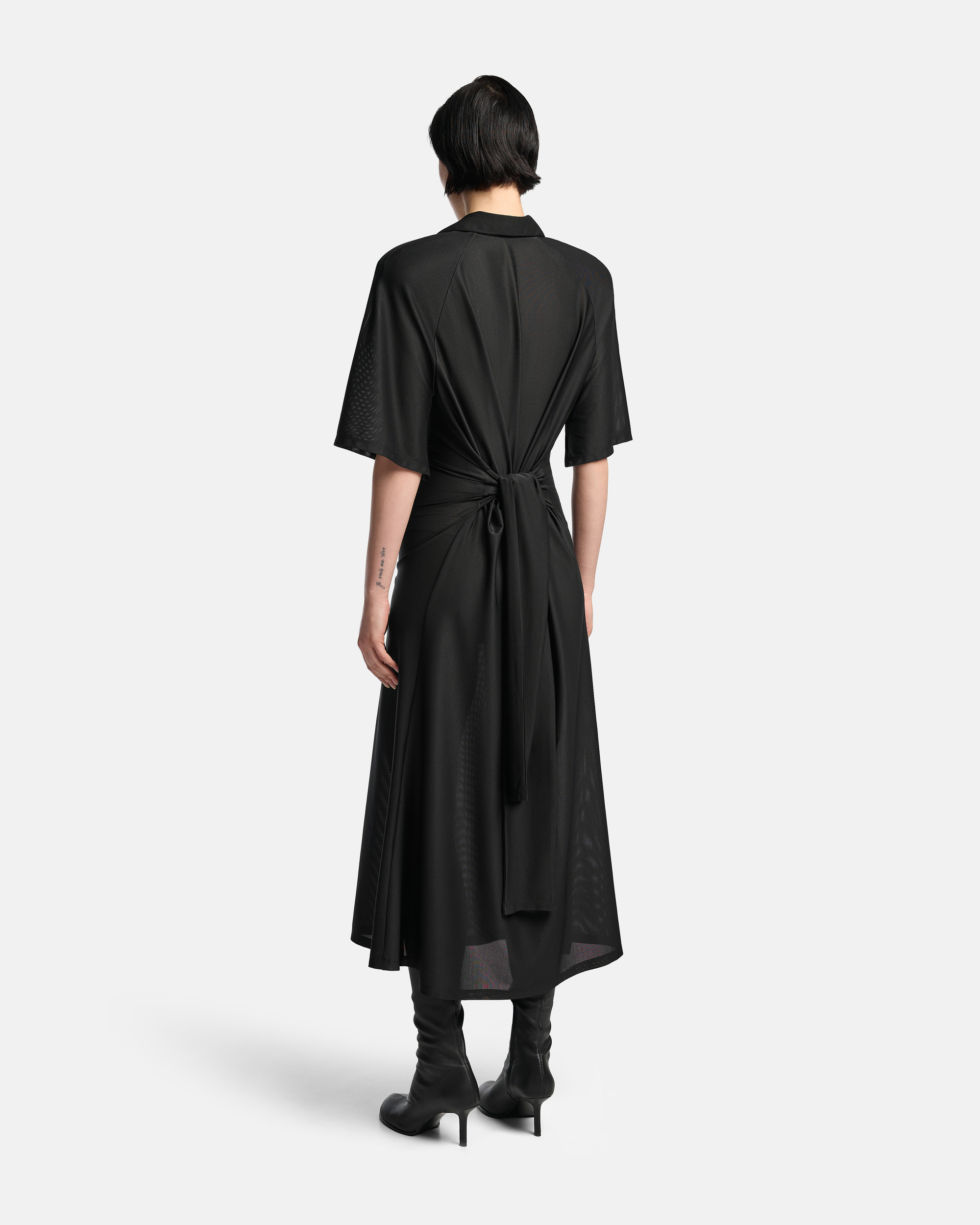 ПЛАТЬЕ-ПОЛО ИЗ СЕТКИ