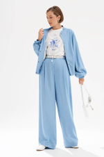 31251 Брюки женские (голубой джинс)