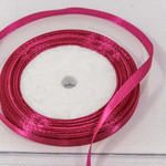 Лента Атласная 0,6см х 28м Сатин (Малиновый)