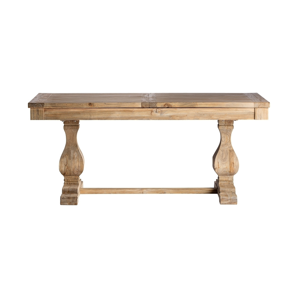 Прямоугольный раздвижной стол Berca натуральный цвет 200x100