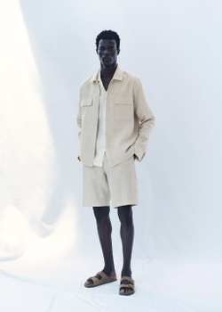 Бермуды slim fit 100% лен