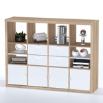 Стеллаж Фора 12, 112*147*38см, дуб беленый