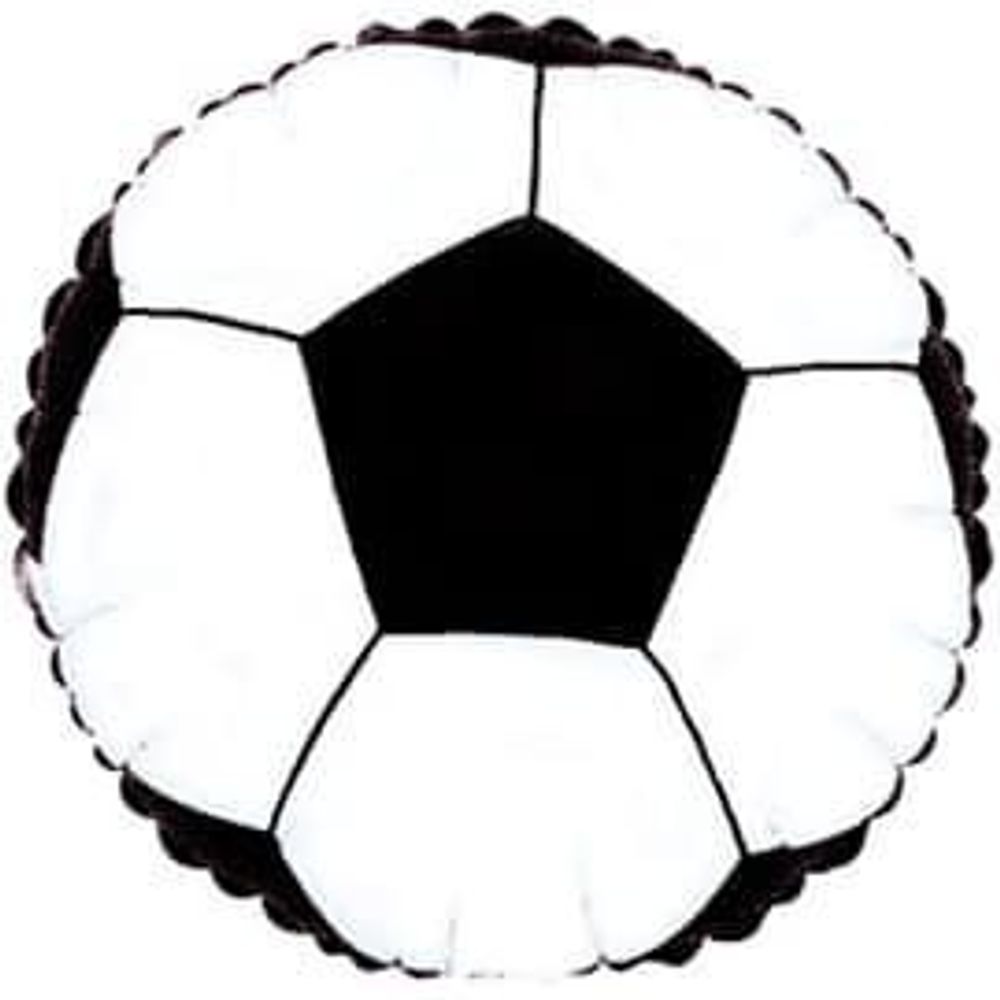 Фольгированный шар круг , Футбольный мяч, 46 см