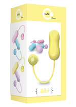 Желтое виброяйцо BIBI REMOTE EGG