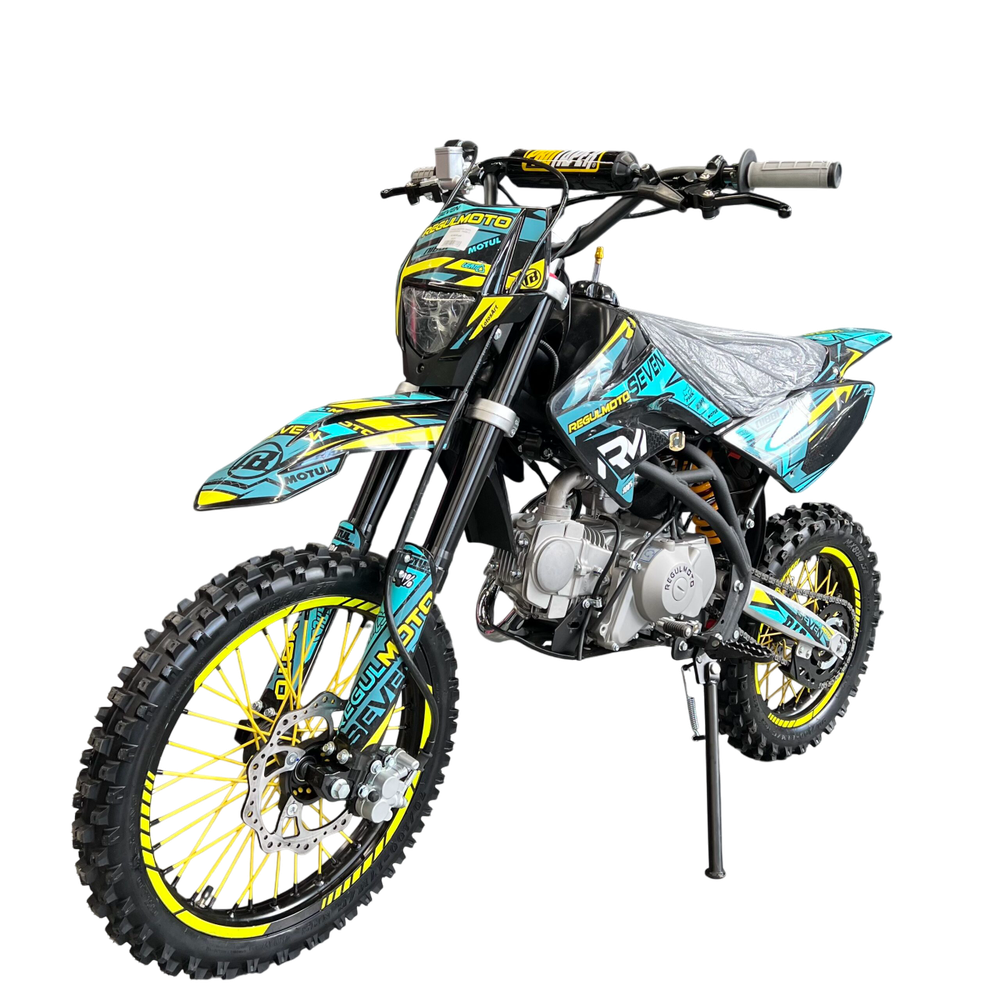 Питбайк Regulmoto SEVEN 125сс черный/желтый/синий