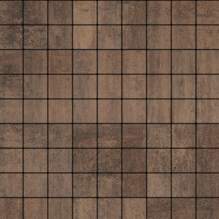 Тротуарная плитка КВАДРАТ 100х100 мм - Листопад гладкий Шелковица