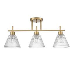 8188/3C COMFI LN26 218 латунь/прозрачный, металл/стекло Потолочный светильник E27 3*60W 220V VIVIAN