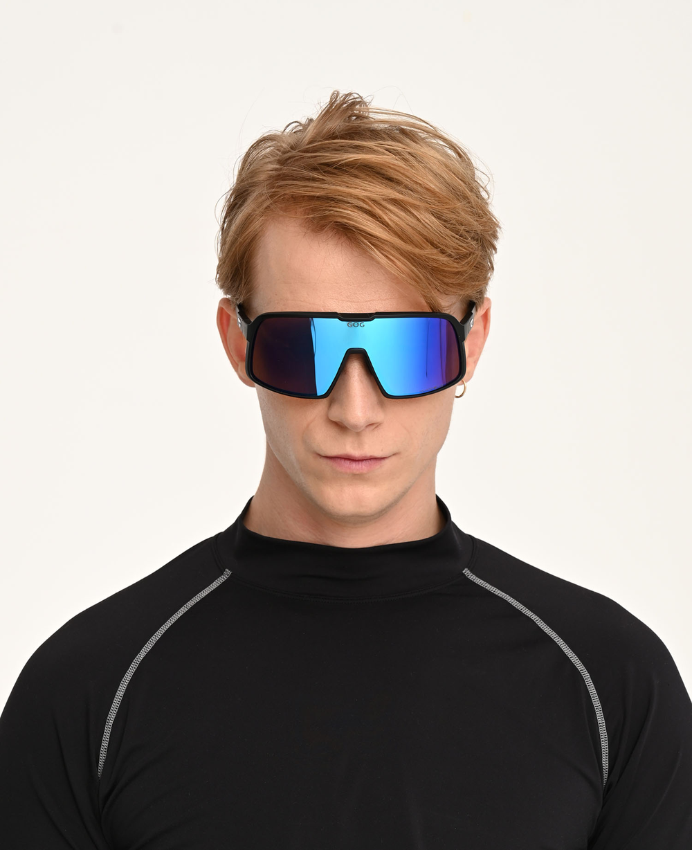 Спортивные очки GOG Kari / Matt Black / Polarized Reflex White-Blue