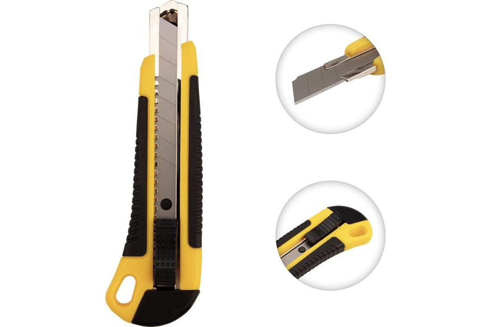 НОЖ REXANT С СЕГМЕНТИРОВАННЫМ ЛЕЗВИЕМ 18ММ ABS ПЛАСТИК 12-4901