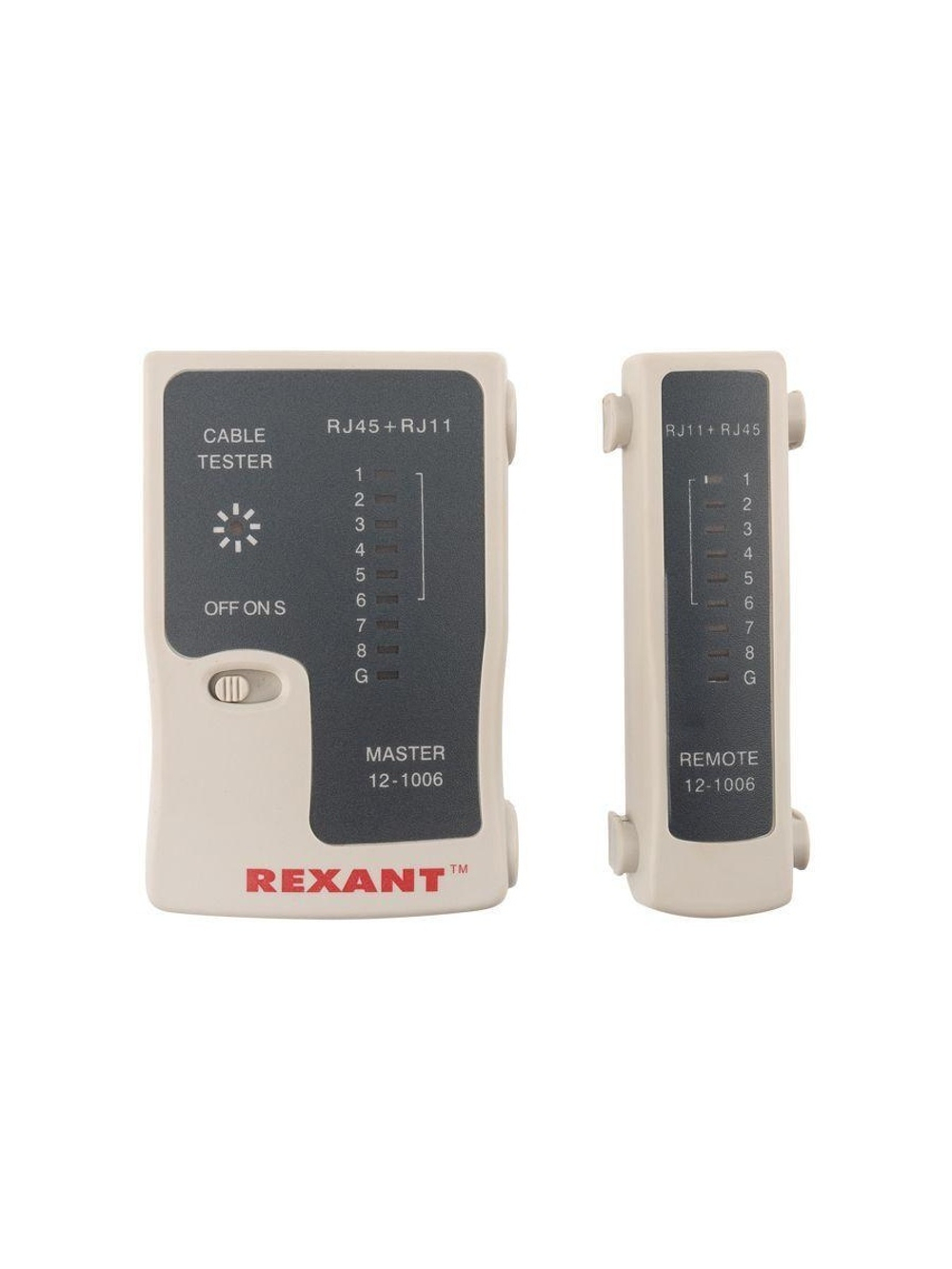 Тестер кабеля RJ45+RJ11 (HT-C004) (TL-468) Rexant 12-1006