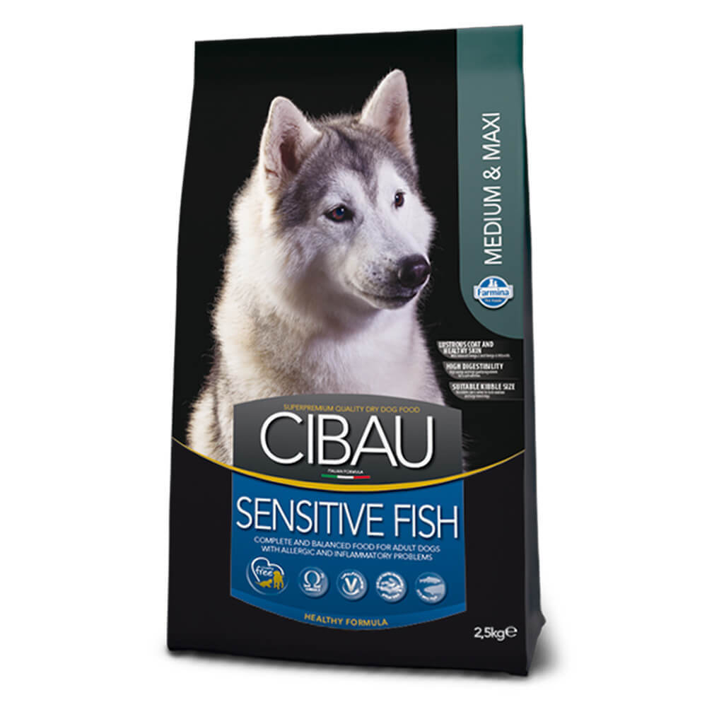 Сухой корм Cibau Sensitive fish medium and maxi для взрослых собак средних и крупных пород