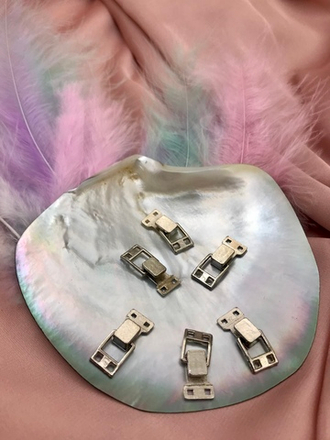 Крючок-застежка серебро