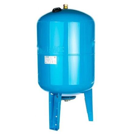 Гидроаккумулятор 100 литров, вертикальный Belamos 100 VT, мембранный бак для холодной воды / соединение 1" / цвет синий