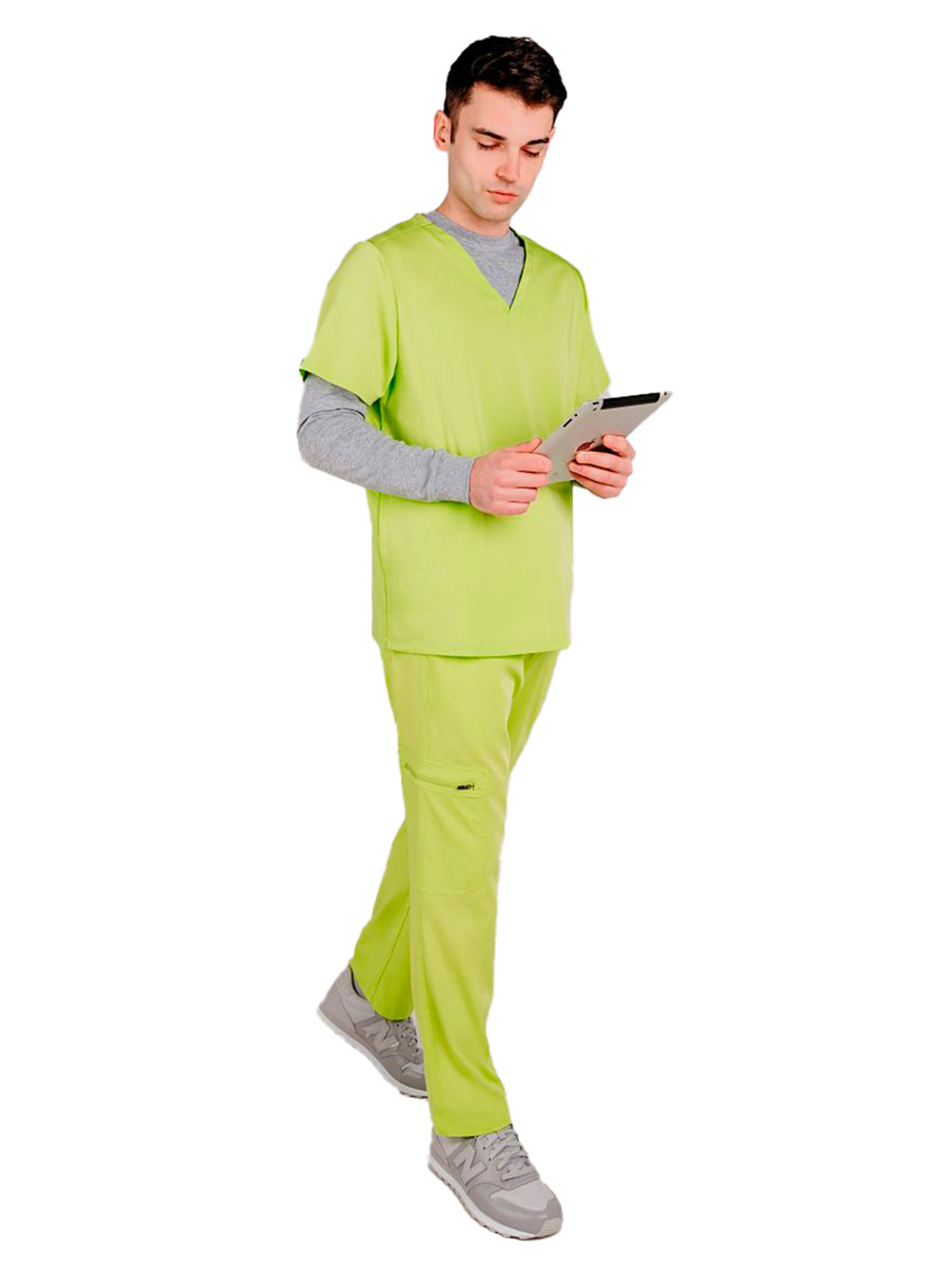 Брюки медицинские мужские INDIFORM Northam на шнурке, синий, M