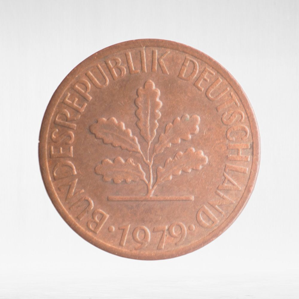 Germany, 1 Pfennig, 1979, (Hamburg Mint - "J"), VF