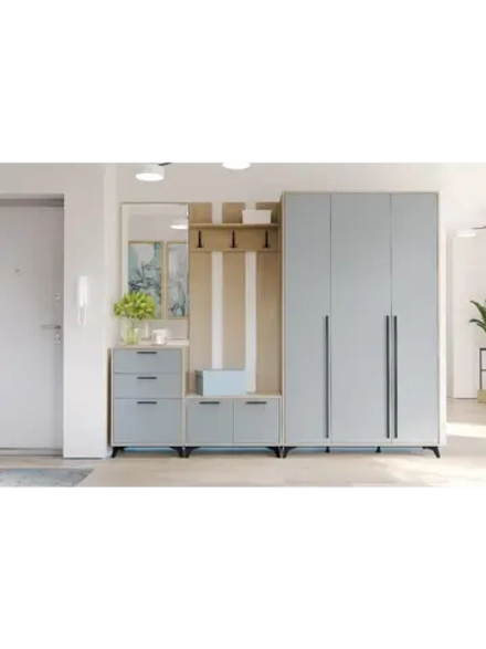 Прихожая с зеркалом Фрост 270х41,1х220