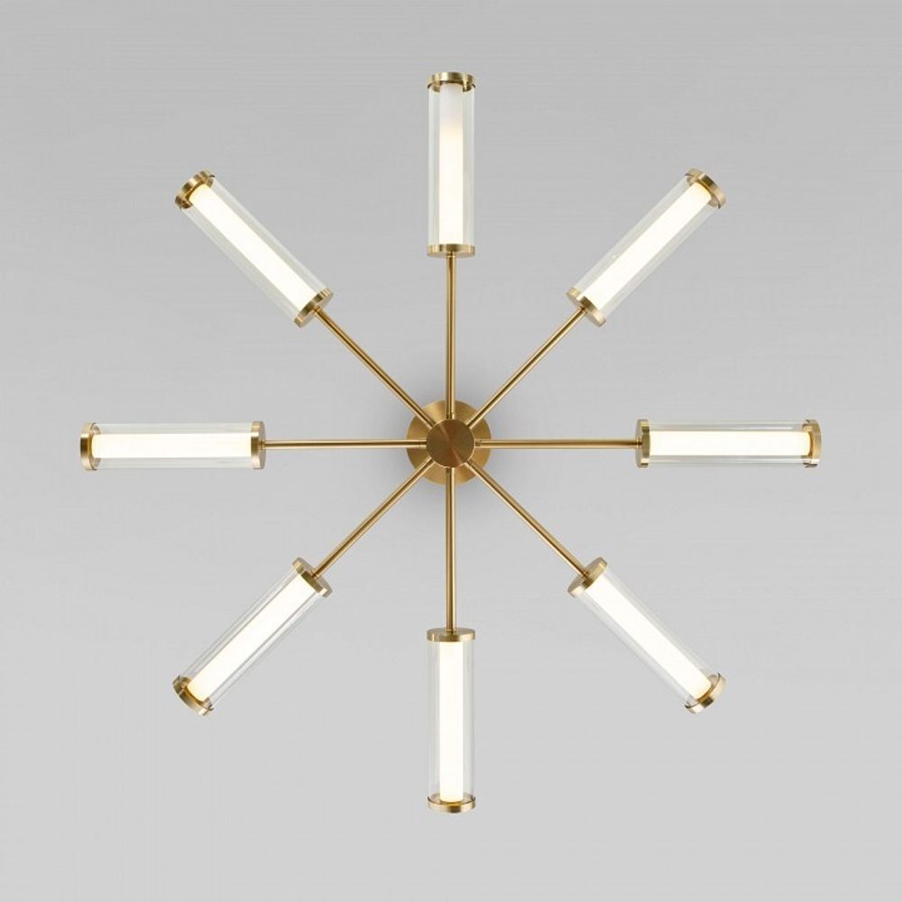 Люстра на штанге Eurosvet Stark 50386 LED латунь