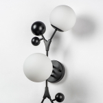 815537 Бра CROCO 3х5W (led) G9 ЧЕРНЫЙ МАТОВЫЙ/БЕЛЫЙ