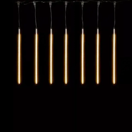 Гирлянда Тающие сосульки 10*0.8 м., 24V., 720 теплых белых LED ламп, коннектор, черный ПВХ, LTC (CCL720-10-1WW)