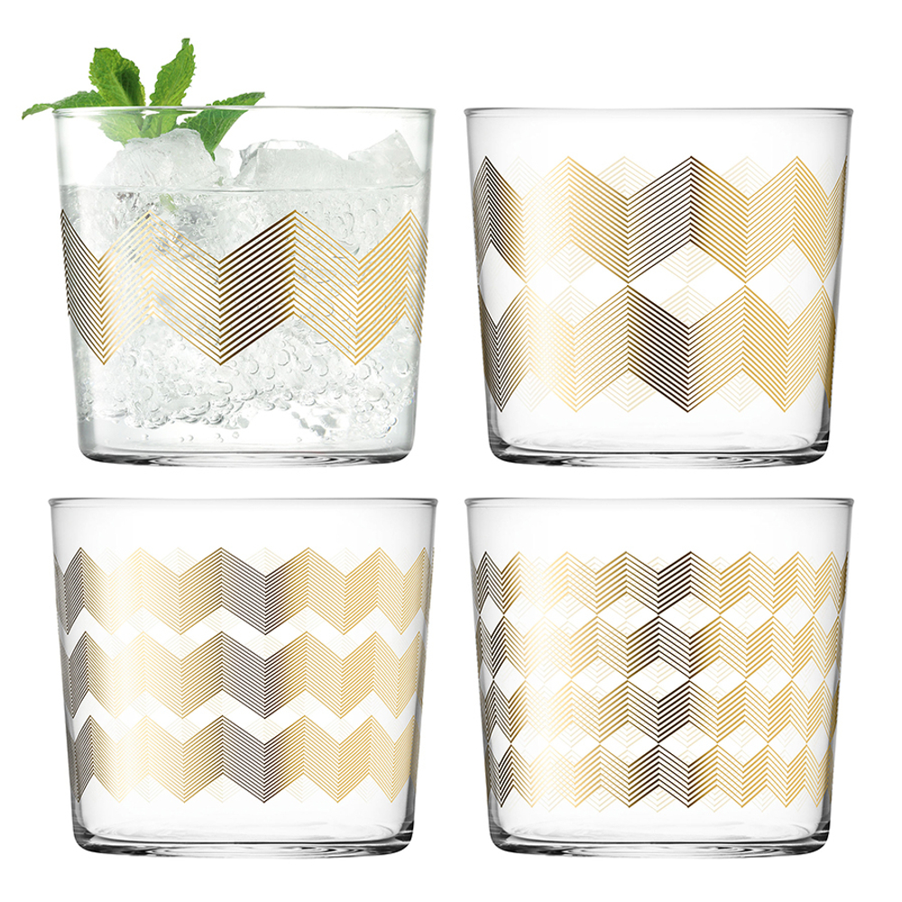 Набор стаканов 4шт 310мл LSA International Signature Chevron