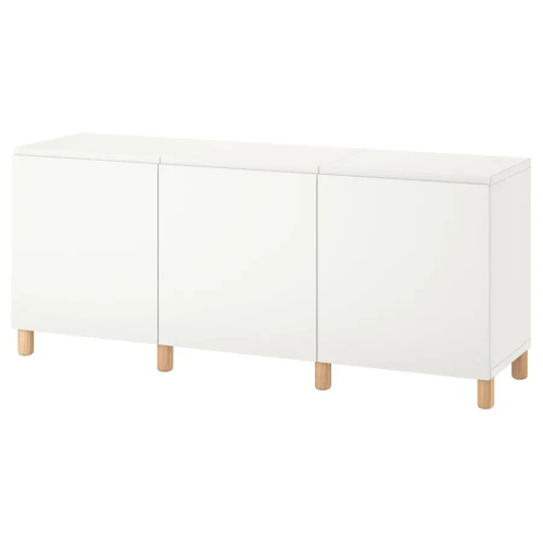 Комбинация для хранения - BESTÅ/ BESTА IKEA/ БЕСТА/БЕСТО ИКЕА, 74х180 см, белый
