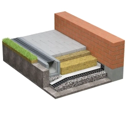 Мембрана профилированная PLANTER standard 1х20 м (20м2) / гидроизоляция Технониколь Плантер стандарт