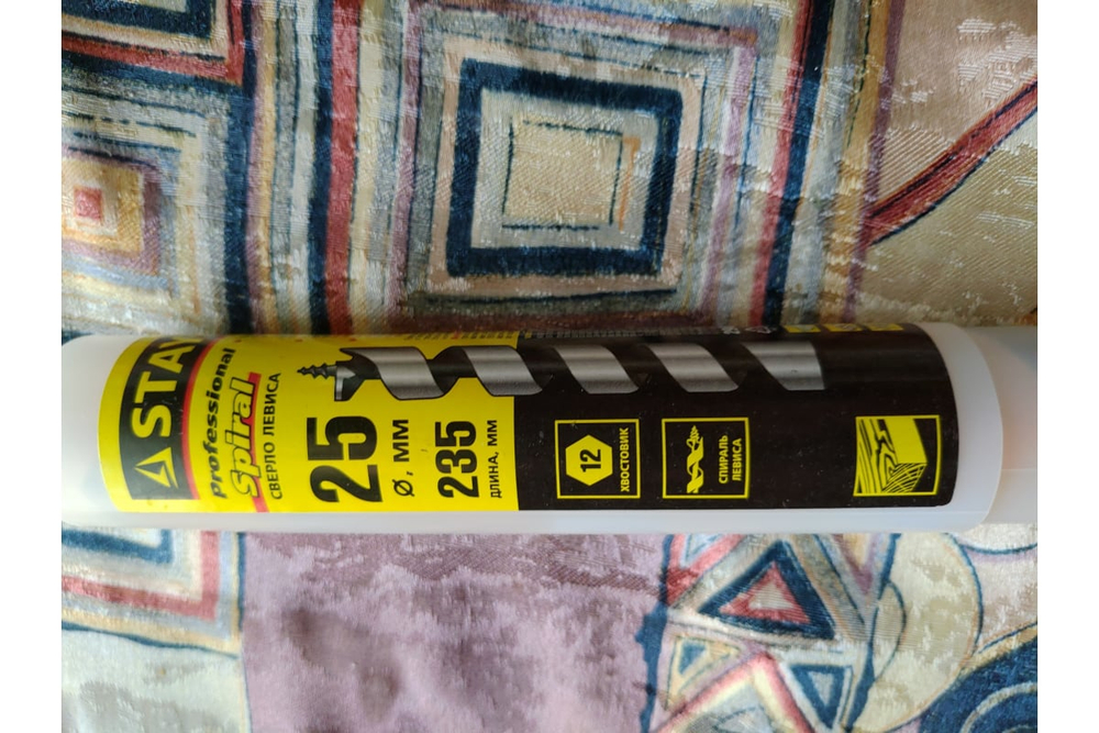 STAYER Spiral, 25 x 235/160 мм, шестигранный хвостовик, сверло левиса по дереву (29475-235-25)