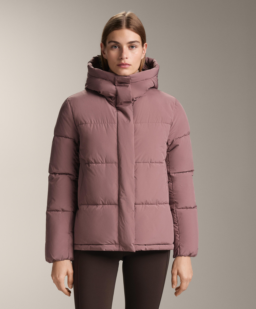Oysho Водоотталкивающая утепленная куртка Primaloft®, фиолетово-розовый