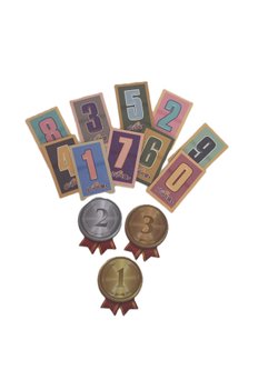 Игра Мини стол-Теннис с подсветкой и счетом, цвет красный (909E-1)