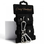 Оковы однослойные скругленные, черные