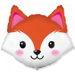 Шар (25""/64 см) Фигура, Голова, Милая Лиса, 1 шт. Б056