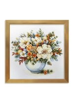 Картины на стену интерьерные на холсте 4 шт, 23*23 см