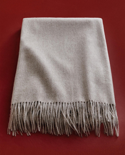Zara Home плед из шерсти, серый