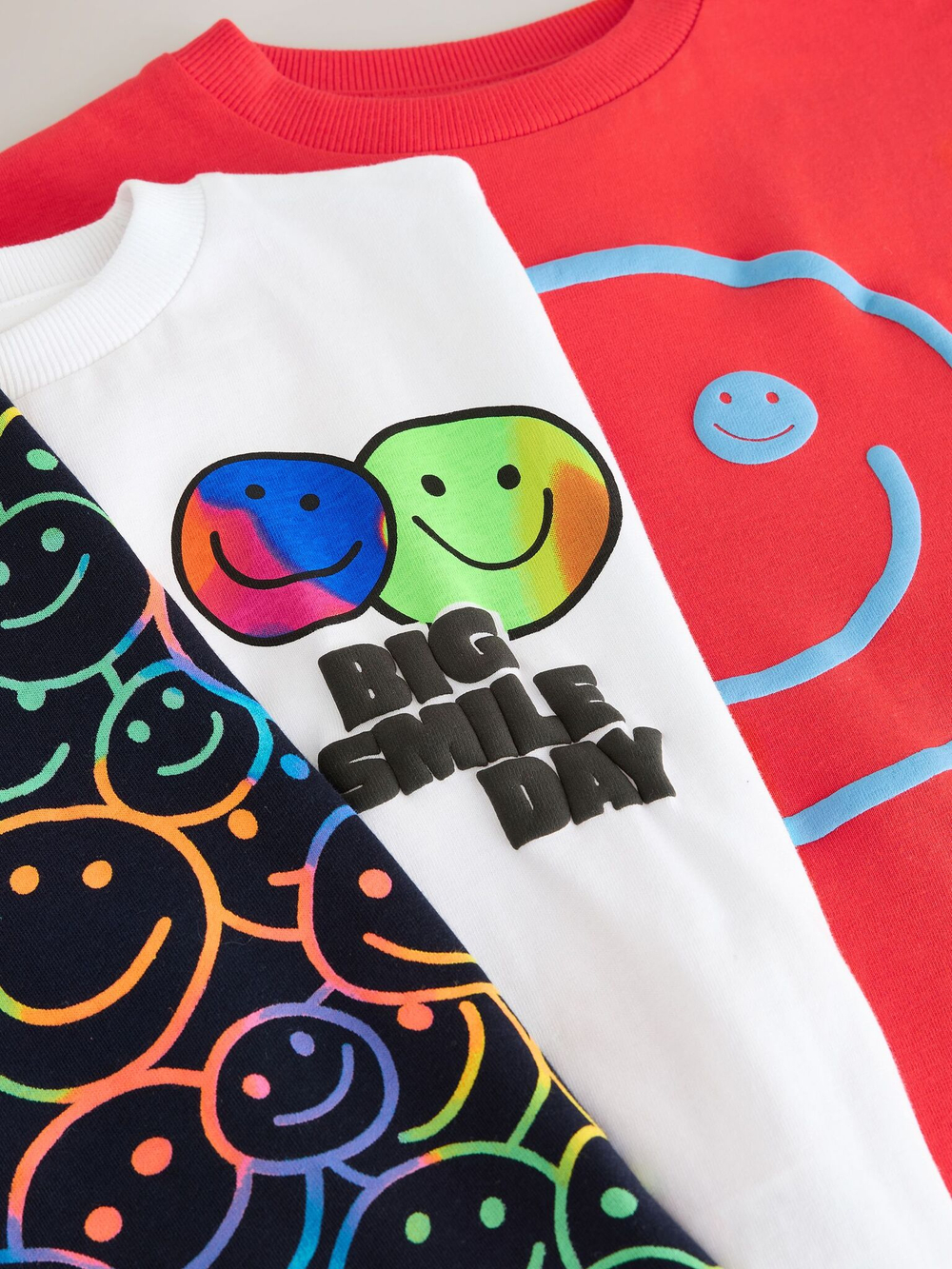 Футболка для мальчика Next E63-188, 3 шт., Черный, Белый, Красный