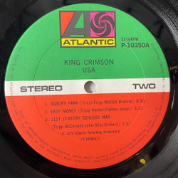 Винтажная виниловая пластинка LP King Crimson USA (Japan 1980) (No Obi) Asbury Park