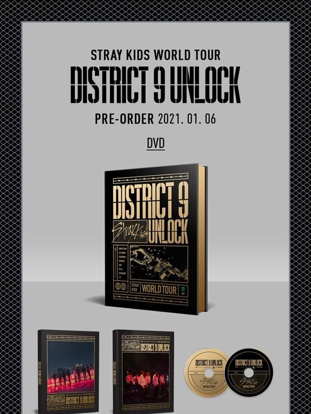 товары STRAY KIDS - WORLD TOUR (DISTRICT 9 : UNLOCK) IN SEOUL DVD (2 DISC)