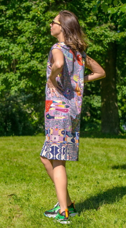 Платье «Абстрактная живопись Кандинского»