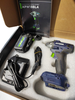 Гайковерт аккумуляторный Ayger APW18BL4 4Ah бесщеточный