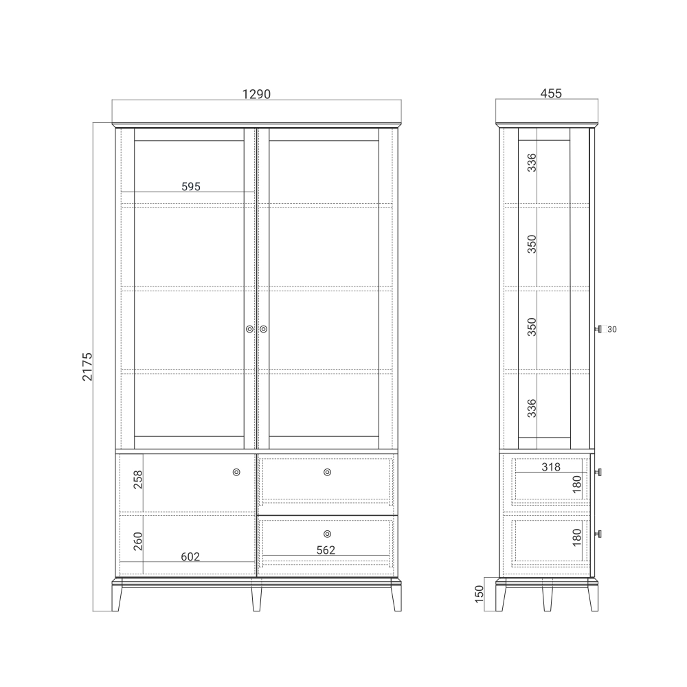 Витрина CRYSTAL CR170