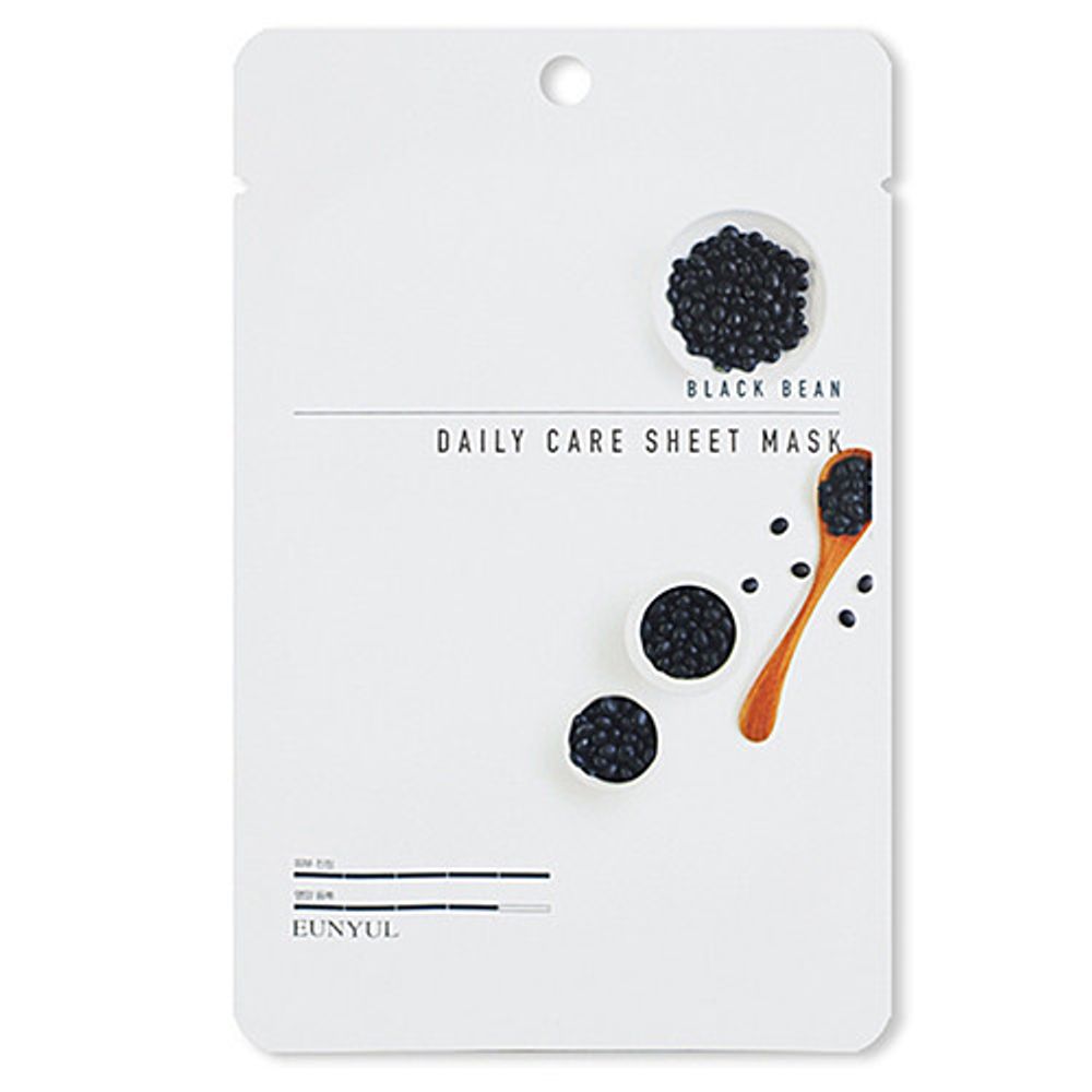 Маска тканевая с экстрактом черных бобов Eunyul Black bean daily care sheet mask, 22 г