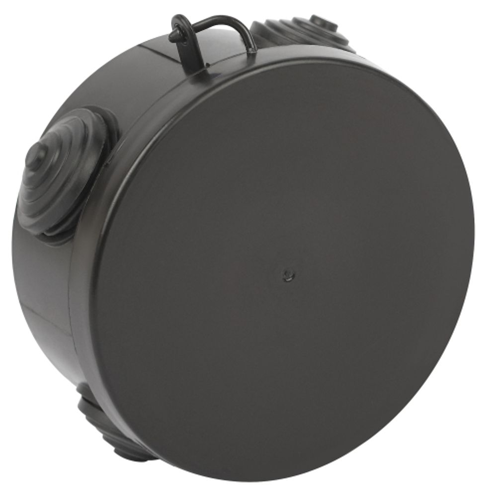 Распаячная коробка ЭРА KOR-85-40-4g-B открытой установки черная 85х40мм с гермовводами 4 вх. IP54