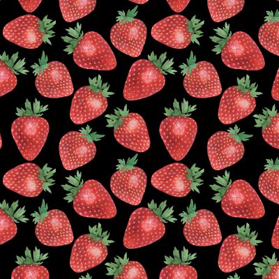 Клубника акварель