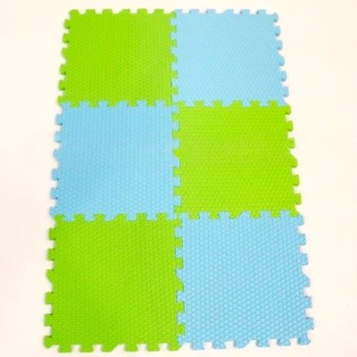 Мягкий пол "Соты" 6 плиток 300x300x14 мм 40 шор