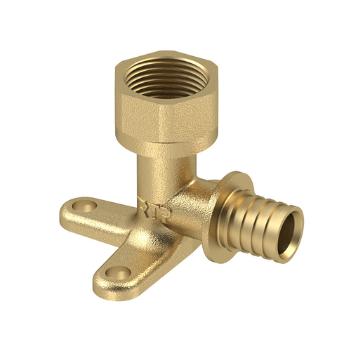 Водорозетка аксиальная, латунь, внутренняя резьба,16х1/2", желтый, RTP (100/5)