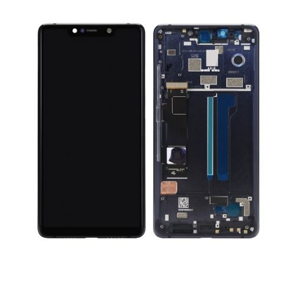 Дисплей для Xiaomi Mi 8 с тачскрином и рамкой Черный - OR